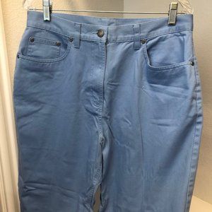 L.L. Bean sky blue cotton twill pants